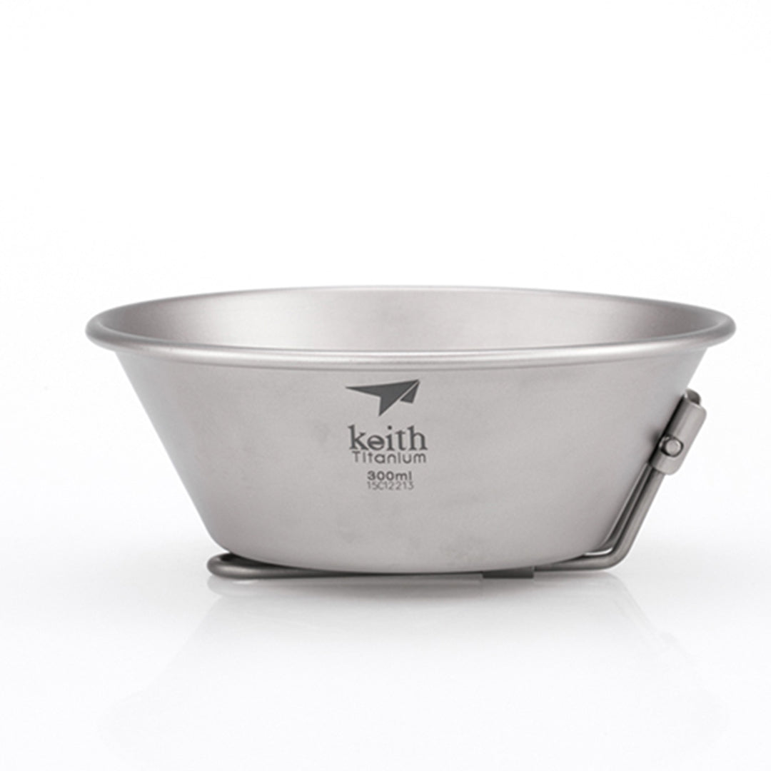 KEITH TITANIUM Bowl with Folding Handle 300ml Ti5320
