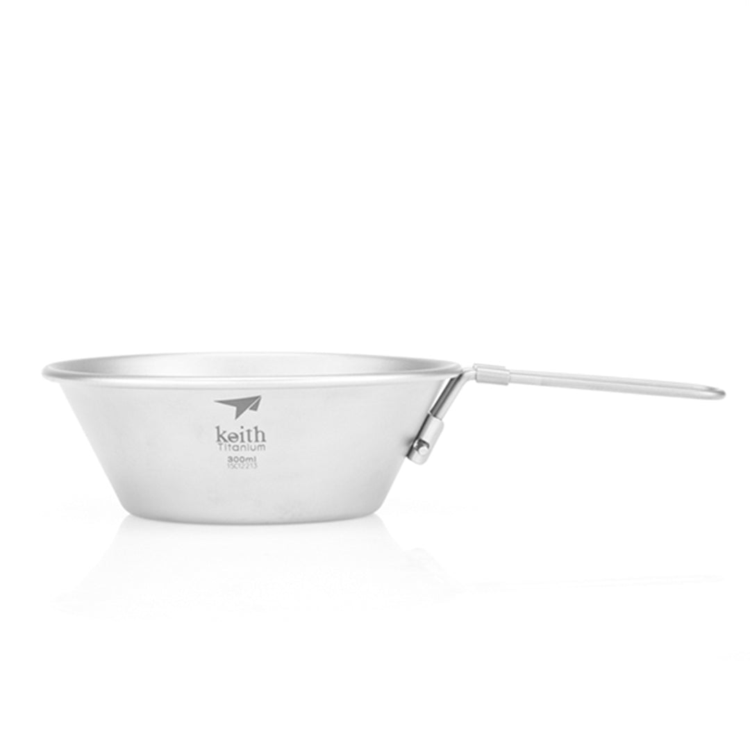 KEITH TITANIUM Bowl with Folding Handle 300ml Ti5320
