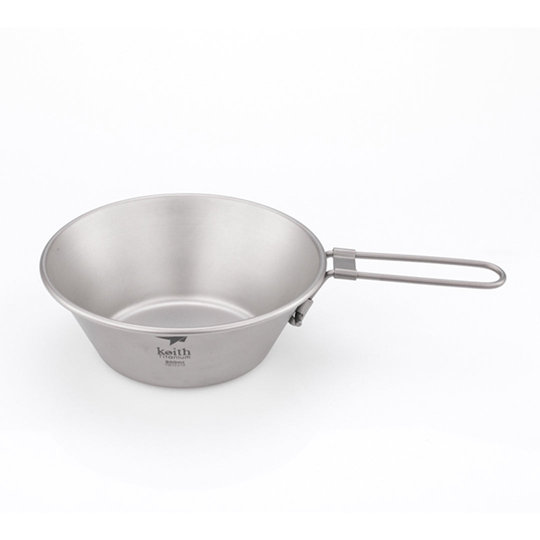 KEITH TITANIUM Bowl with Folding Handle 300ml Ti5320