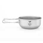 KEITH TITANIUM Single-Wall Bowl with Folding Handle 300ml Ti5323