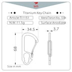KEITH TITANIUM Carabiner with Nut Tool Ti1151