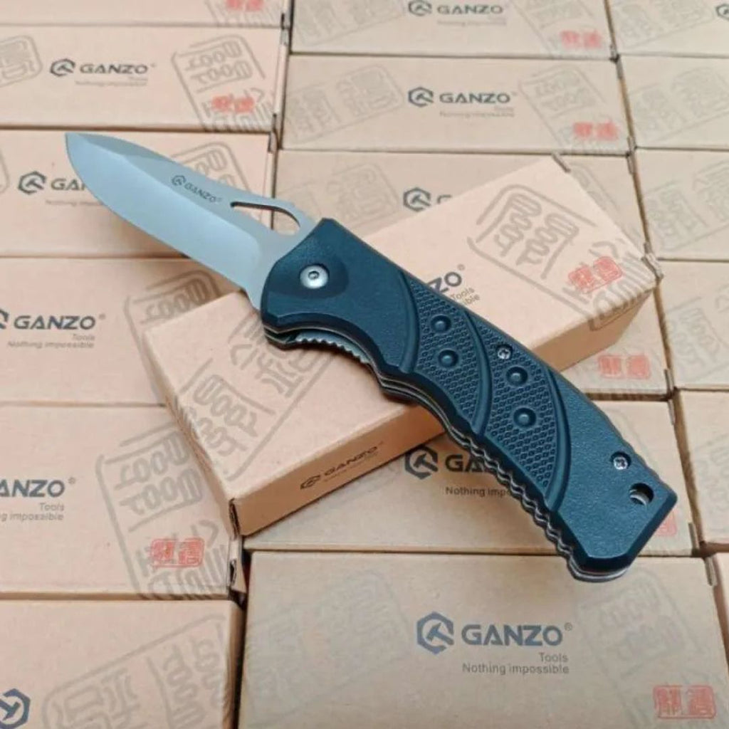 GANZO Black Model Folding Stainless Steel Knife