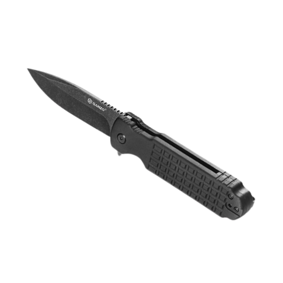 GANZO Liner Lock 8Cr14 Folding Knife Black