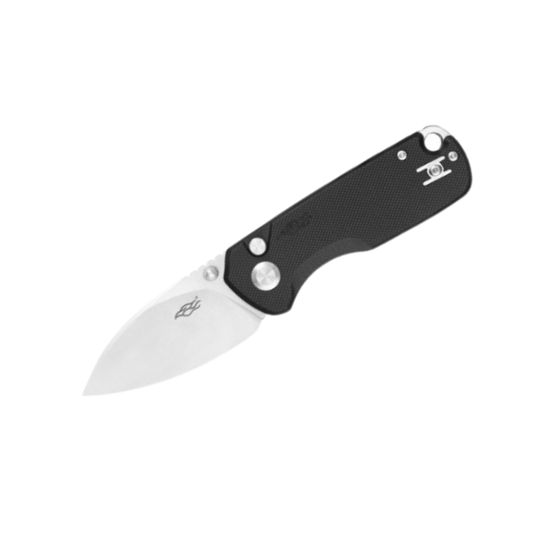 GANZO Button Back Lock D2 Steel G10 Folding Knife Black
