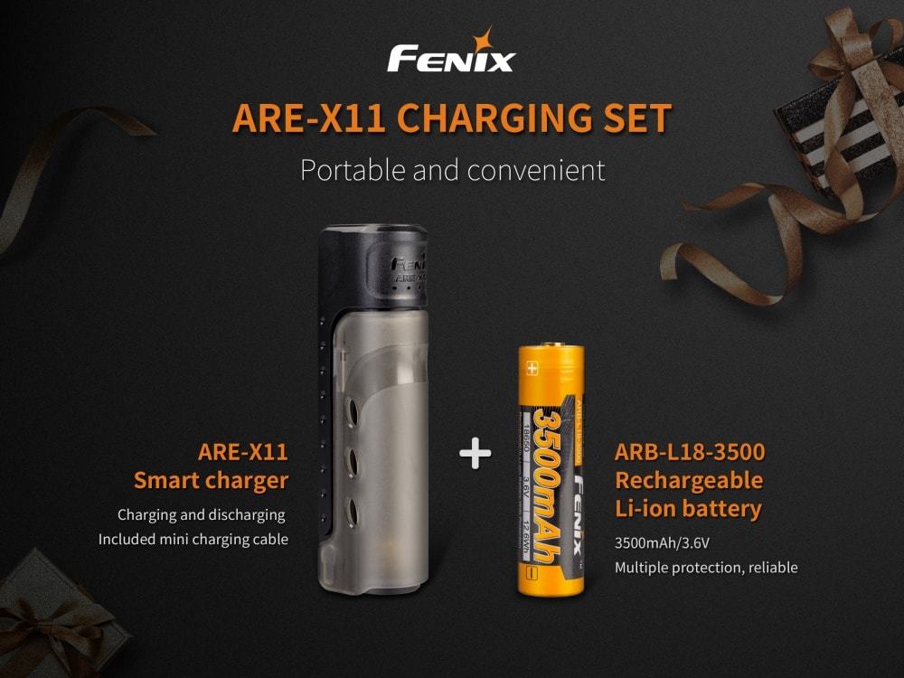 FENIX ARE-X11 18650 Battery Charger Set