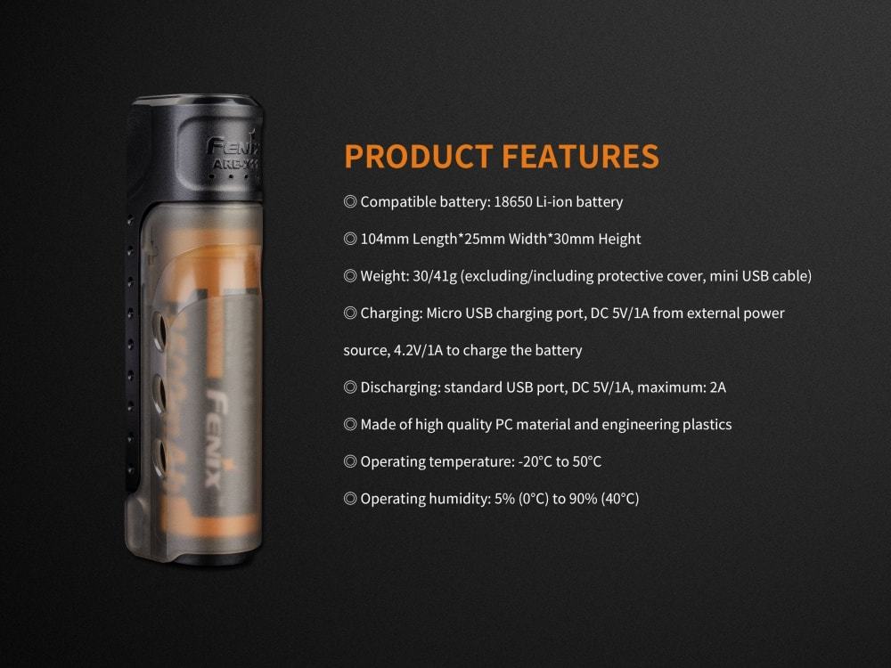 FENIX ARE-X11 18650 Battery Charger Set
