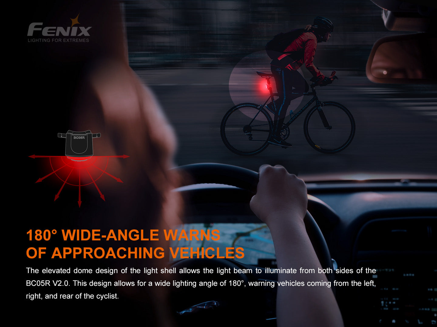 FENIX BC05R V2.0 Rechargeable Bicycle Taillight