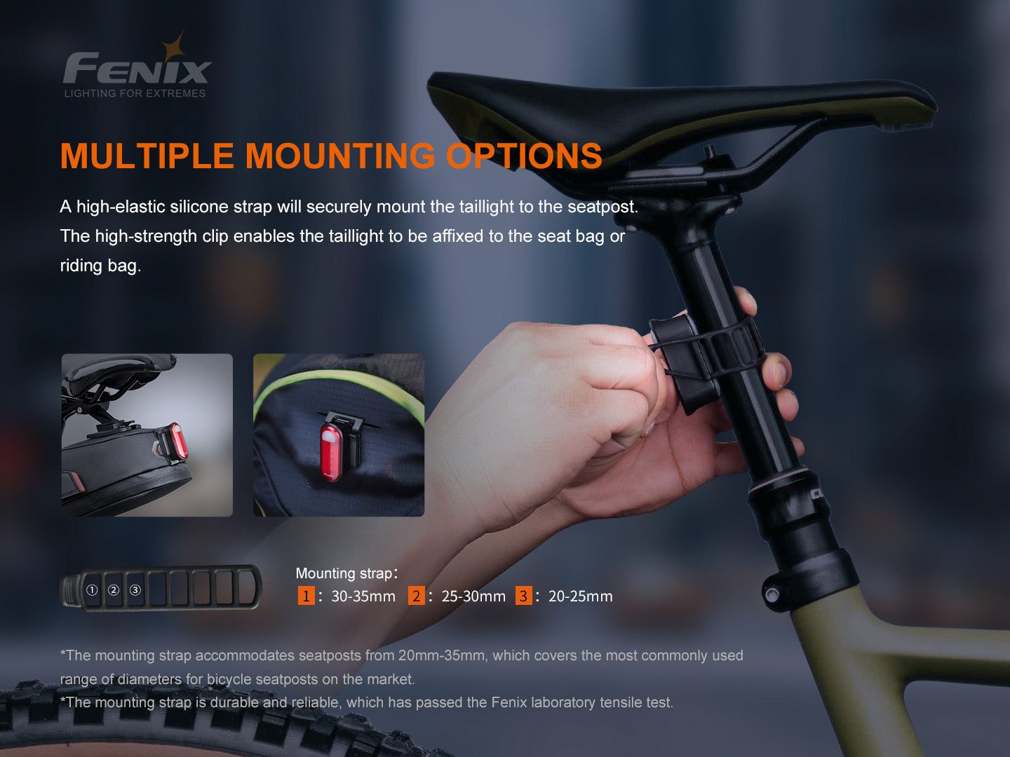 FENIX BC05R V2.0 Rechargeable Bicycle Taillight