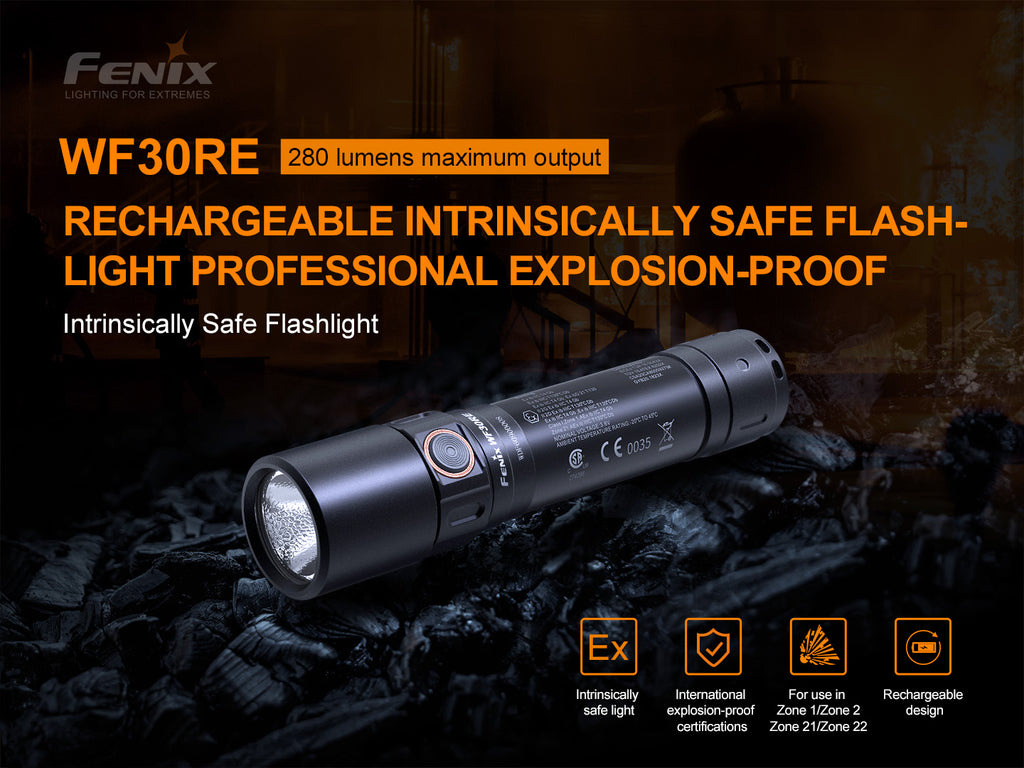 FENIX WF30RE Intrinsically Safe Flashlight