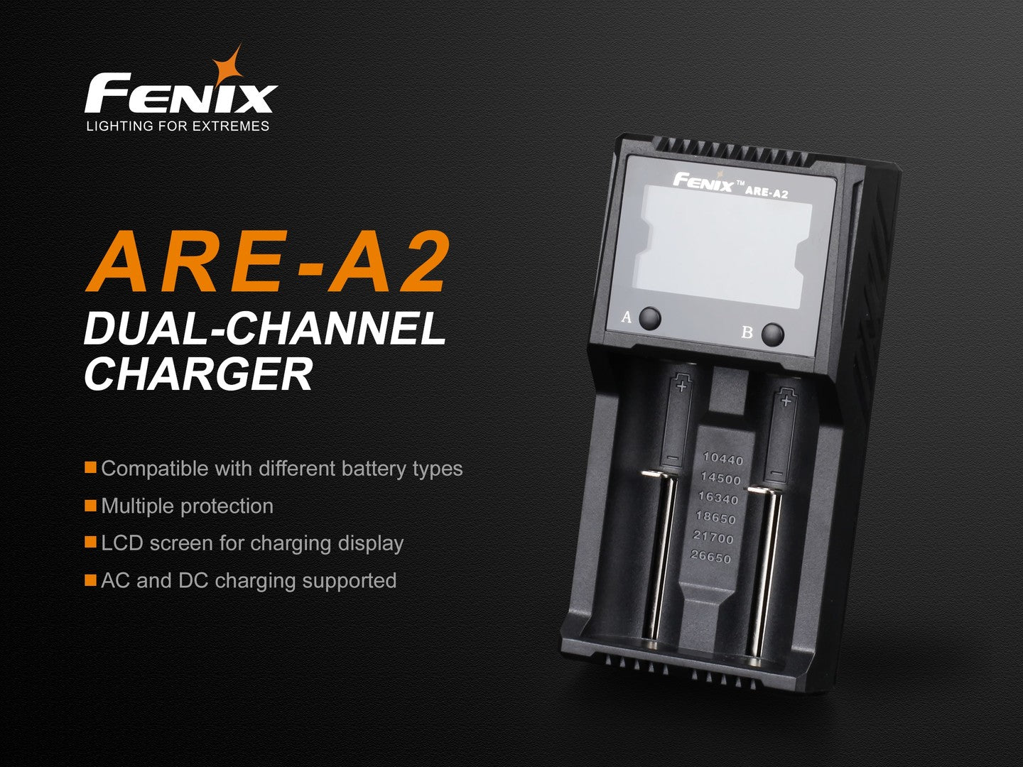 FENIX ARE-A2 Dual Channel Smart Charger