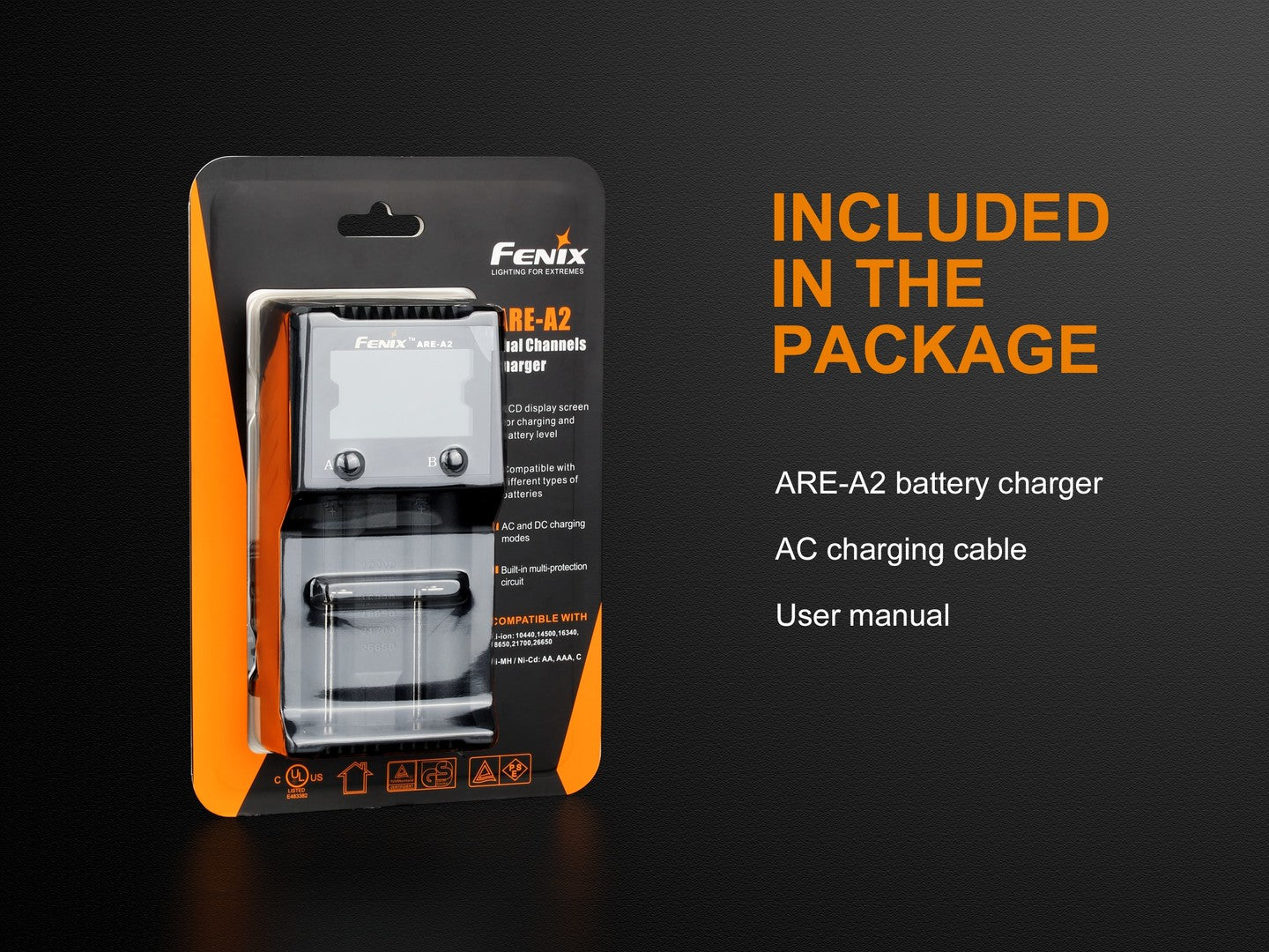 FENIX ARE-A2 Dual Channel Smart Charger