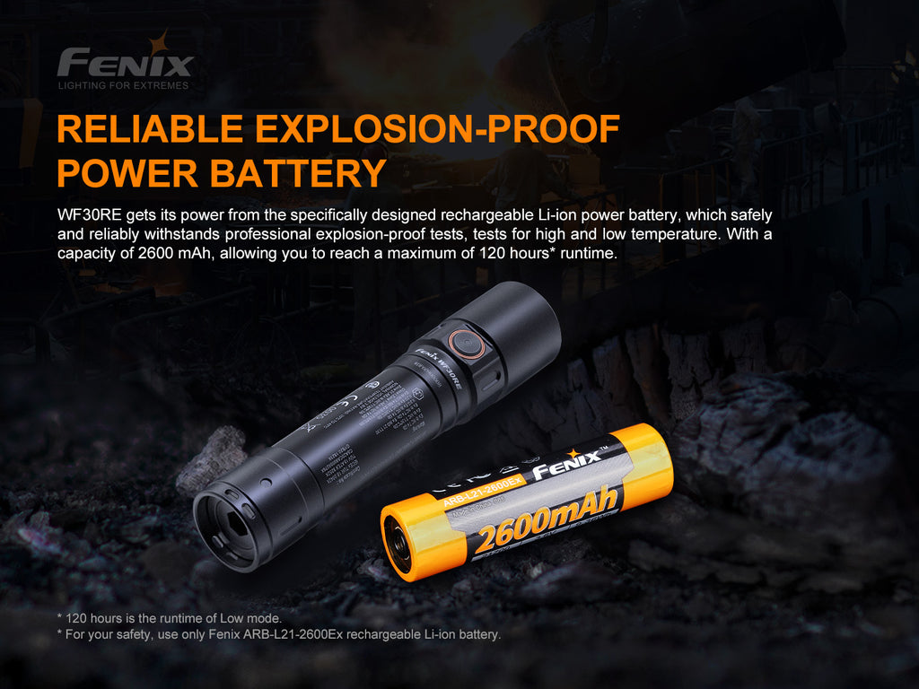 FENIX WF30RE Intrinsically Safe Flashlight