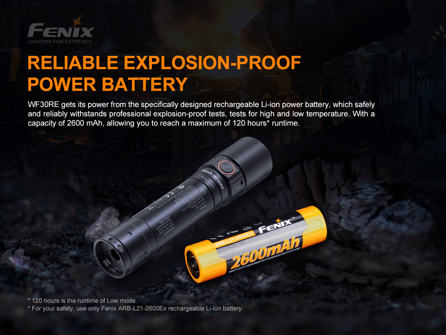 FENIX WF30RE Intrinsically Safe Flashlight