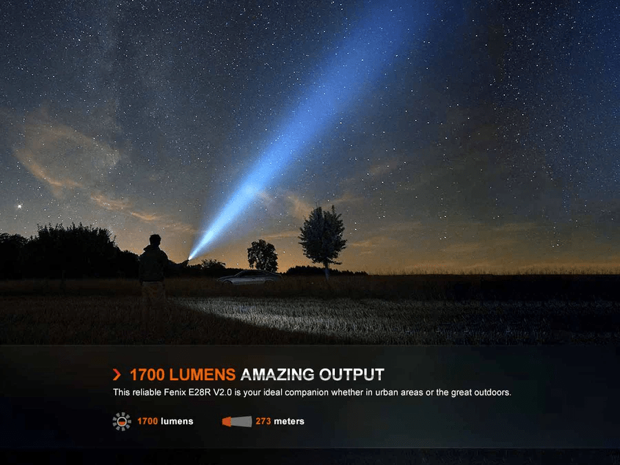 FENIX E28R V2.0 1700 Lumens Rechargeable Flashlight