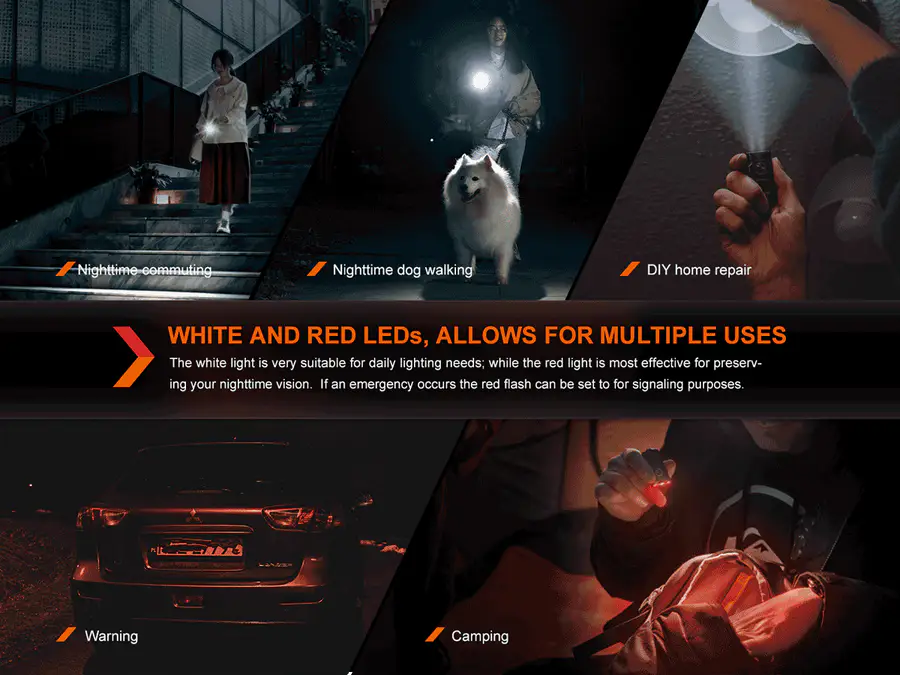 FENIX E03R V2.0 500L Rechargeable Keychain Flashlight