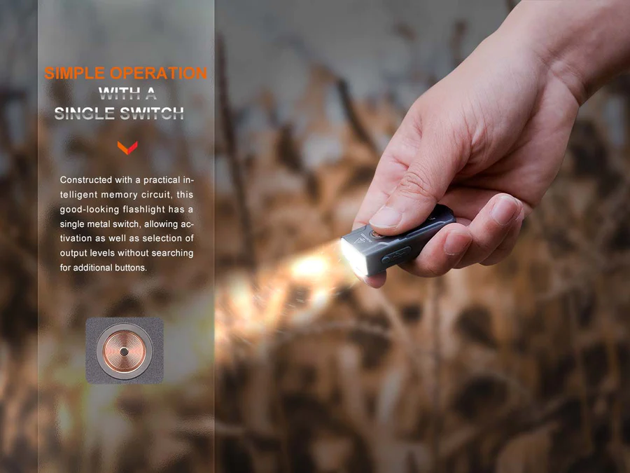 FENIX E03R V2.0 500L Rechargeable Keychain Flashlight