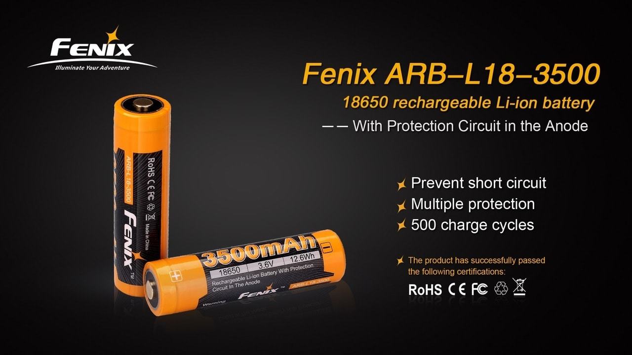 FENIX ARB-L18-3500 USB 18650 Rechargeable Battery