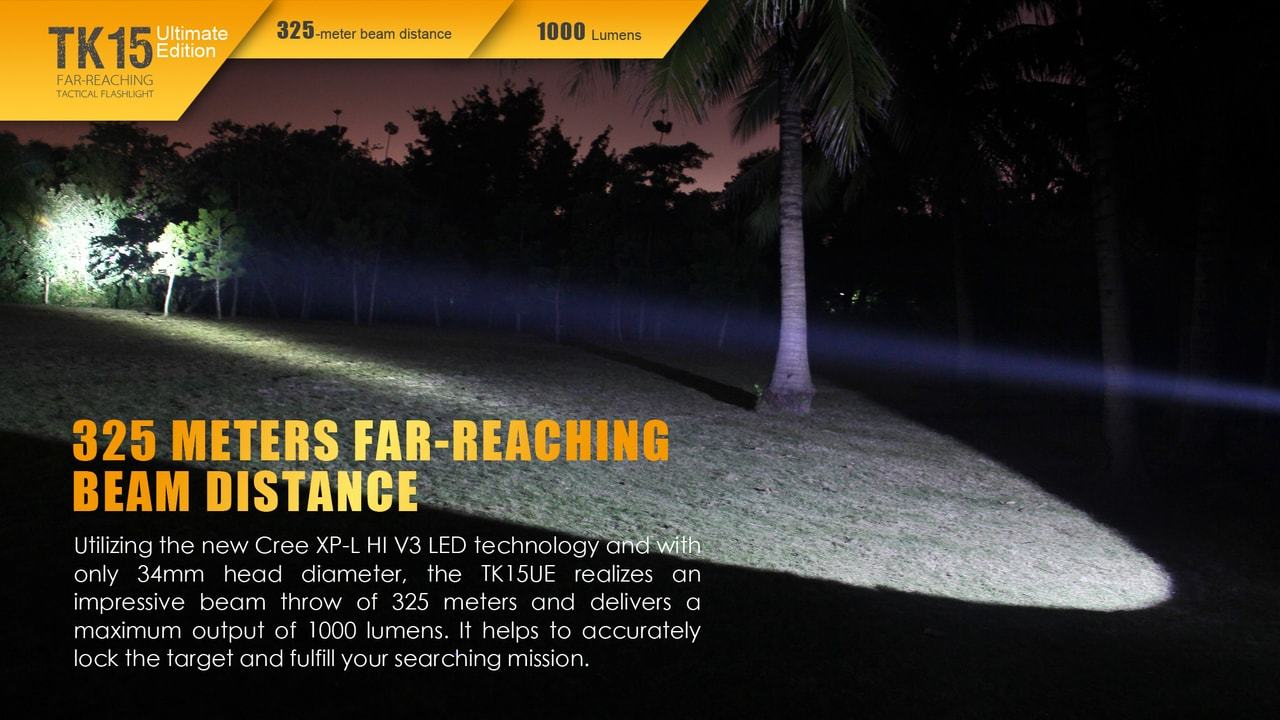 FENIX TK15 1000 Lumen Tactical Flashlight