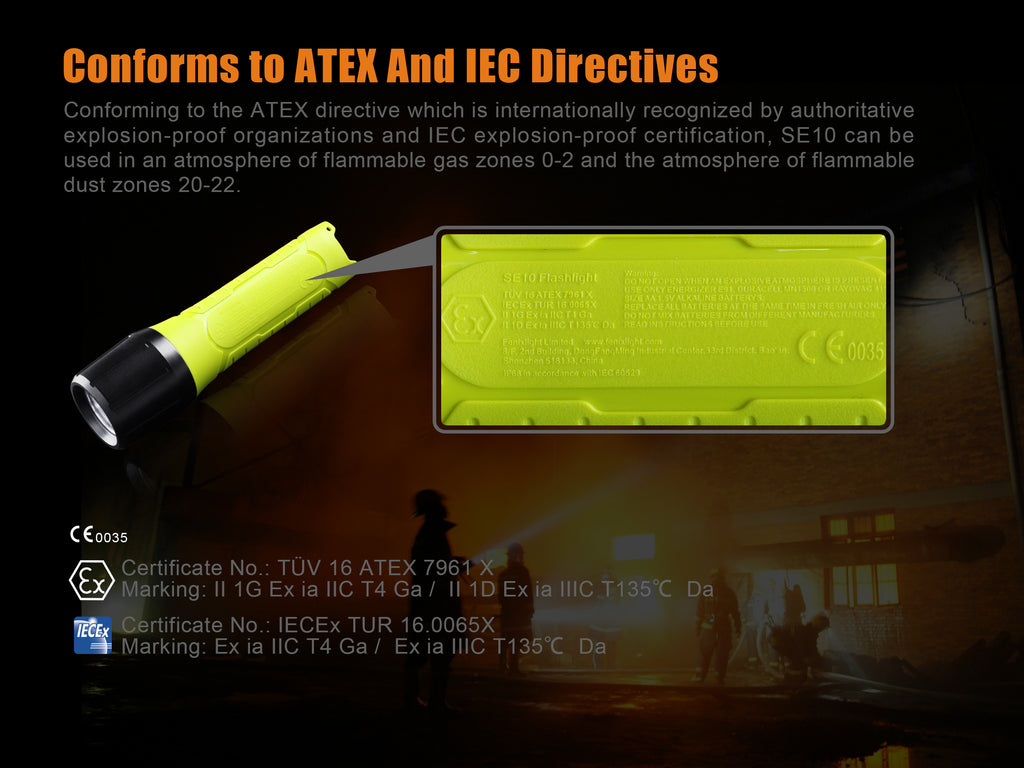 FENIX SE10 Offshore Explosion Proof Torchlight