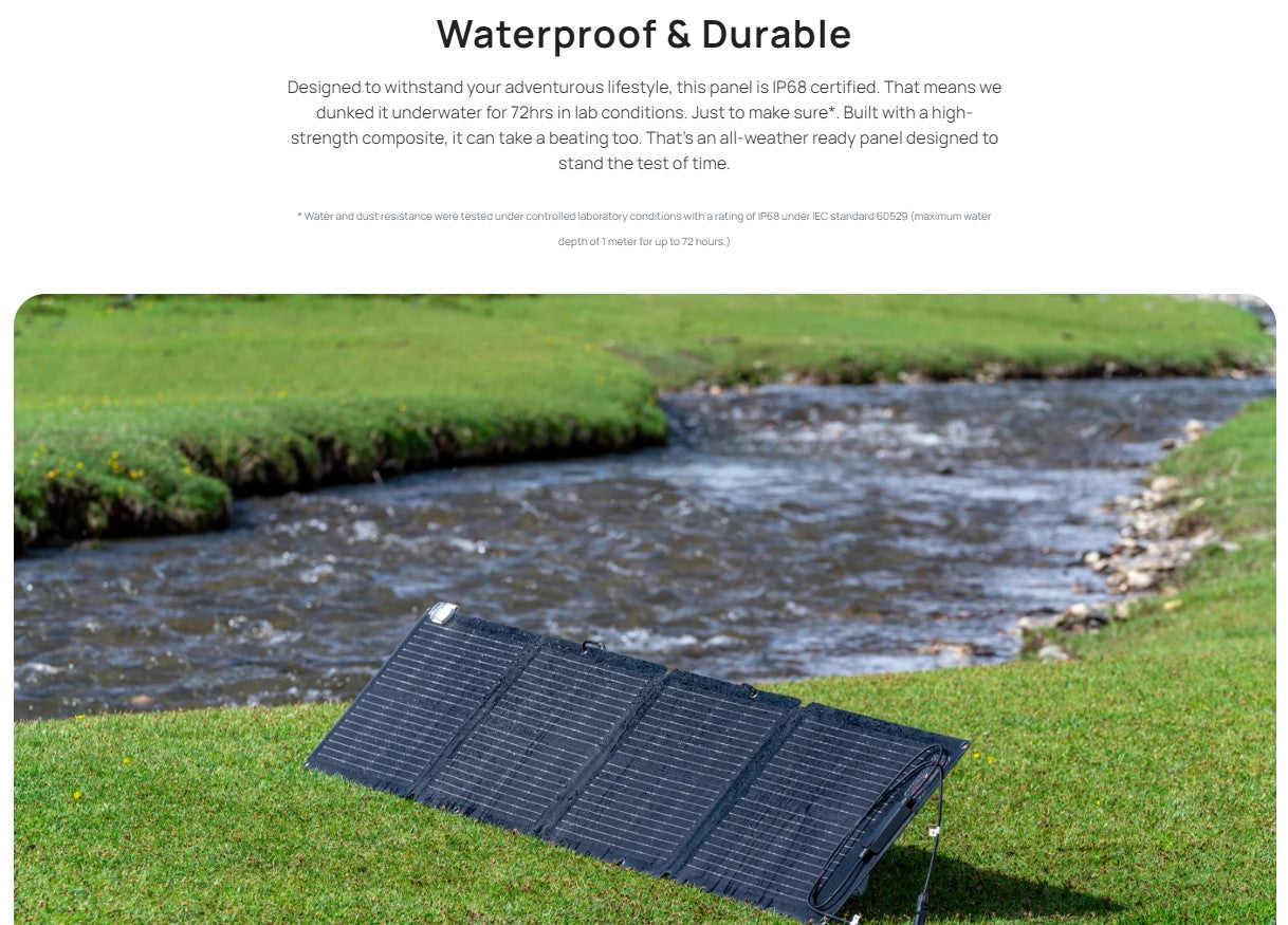 ECOFLOW 110W Solar Panel (Monofacial)