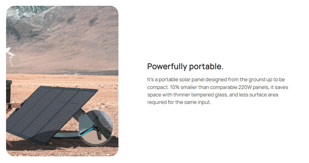 ECOFLOW 220W Solar Panel (Bifacial)
