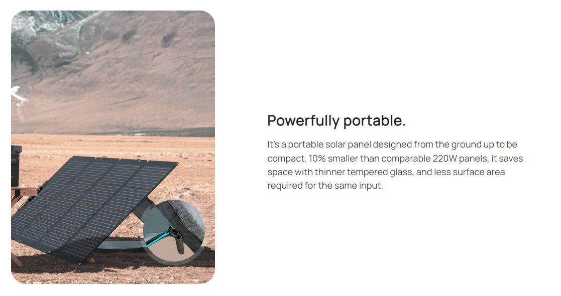 ECOFLOW 220W Solar Panel (Bifacial)