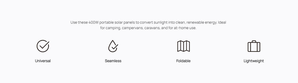 ECOFLOW 400W Solar Panel Energy Generator