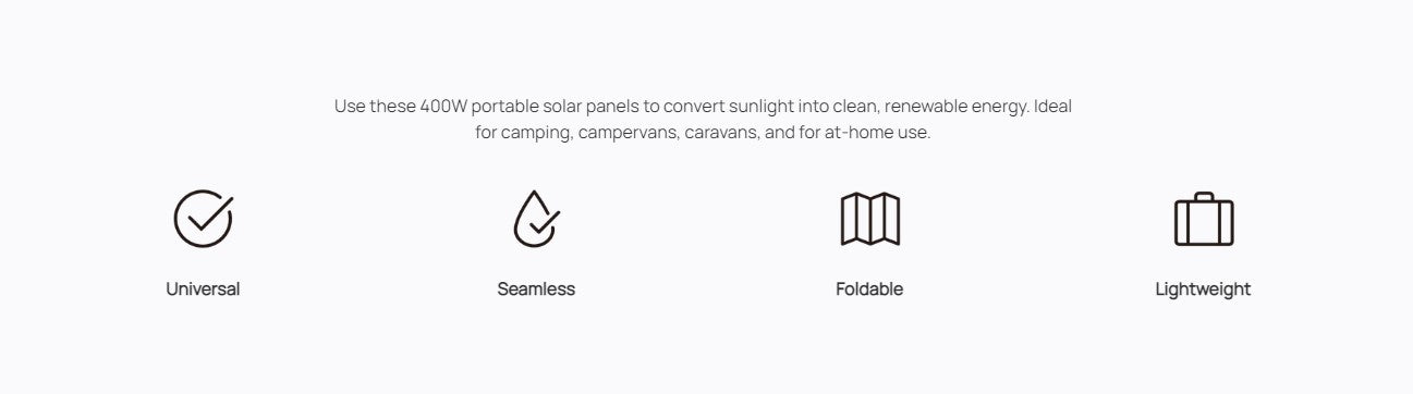 ECOFLOW 400W Solar Panel Energy Generator