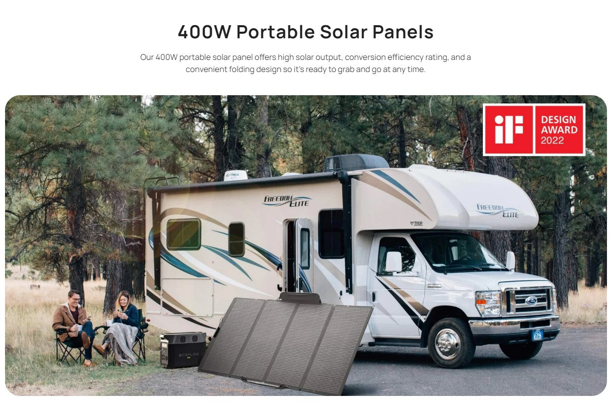 ECOFLOW 400W Solar Panel Energy Generator