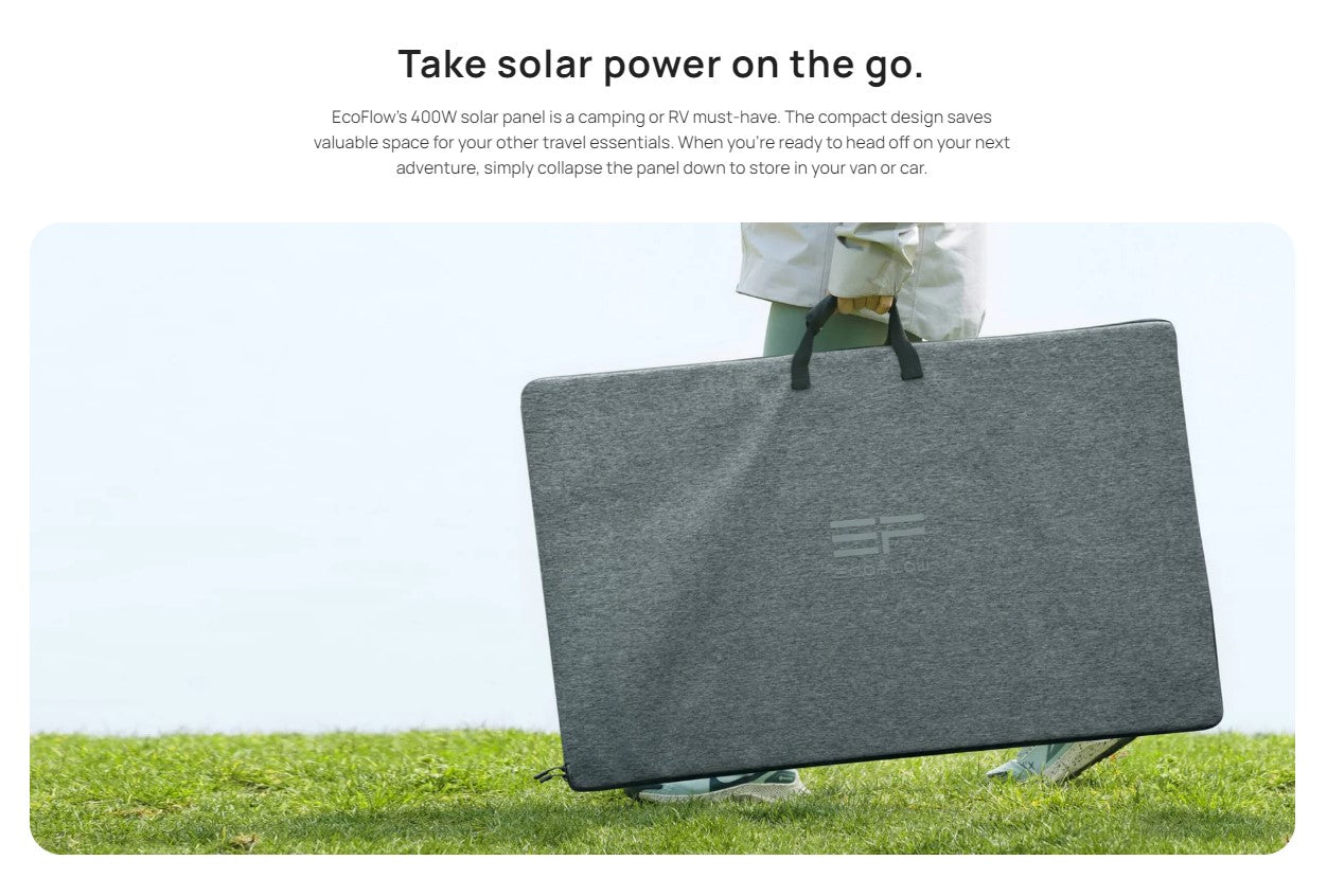 ECOFLOW 400W Solar Panel Energy Generator