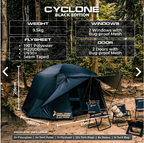 DEER CREEK Cyclone 2.0 Black Edition Tent Cabin 6M