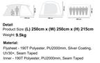 DEER CREEK Cyclone 2.0 Black Edition Tent Cabin 6M