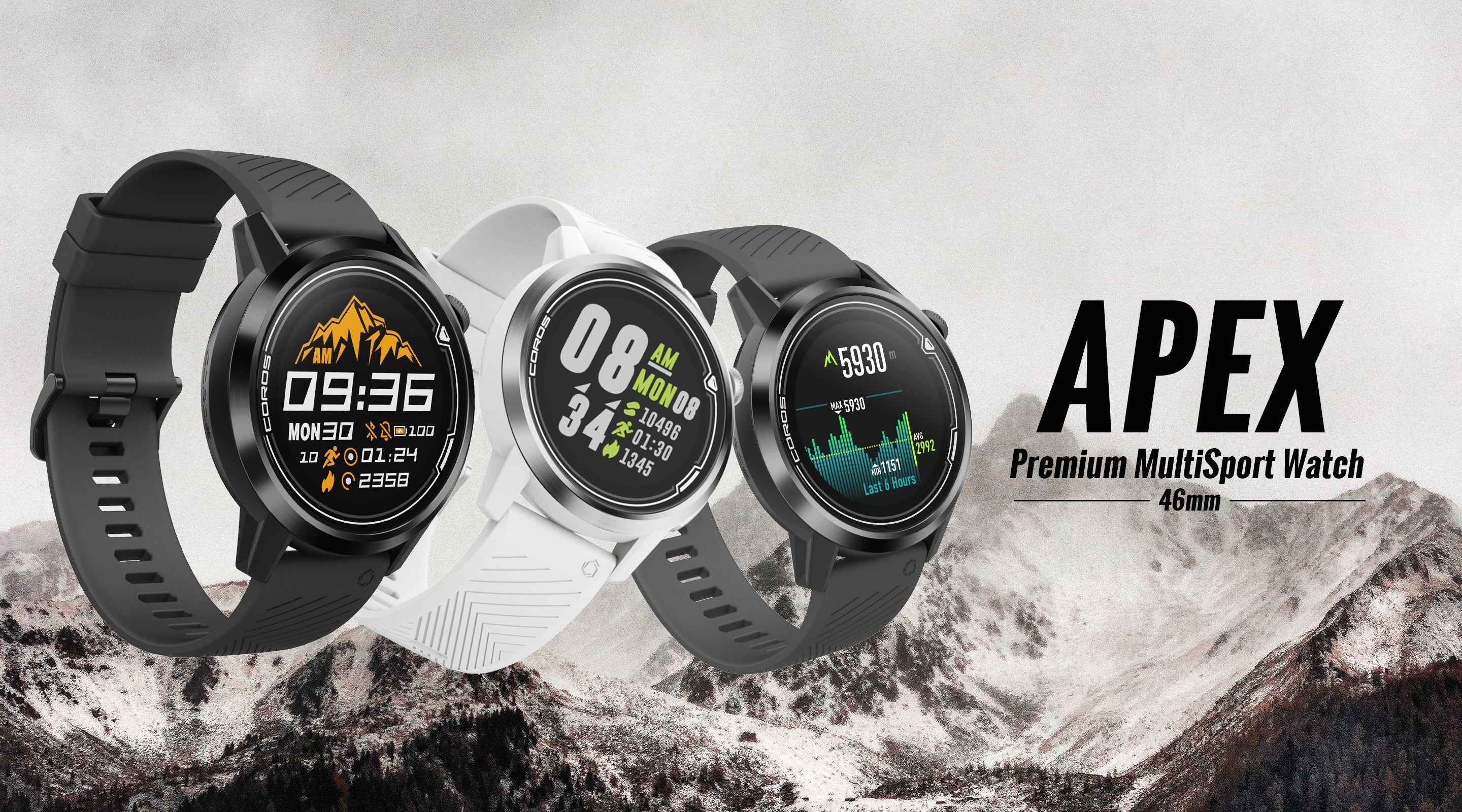 COROS APEX 46 Premium Multi Sport Watch