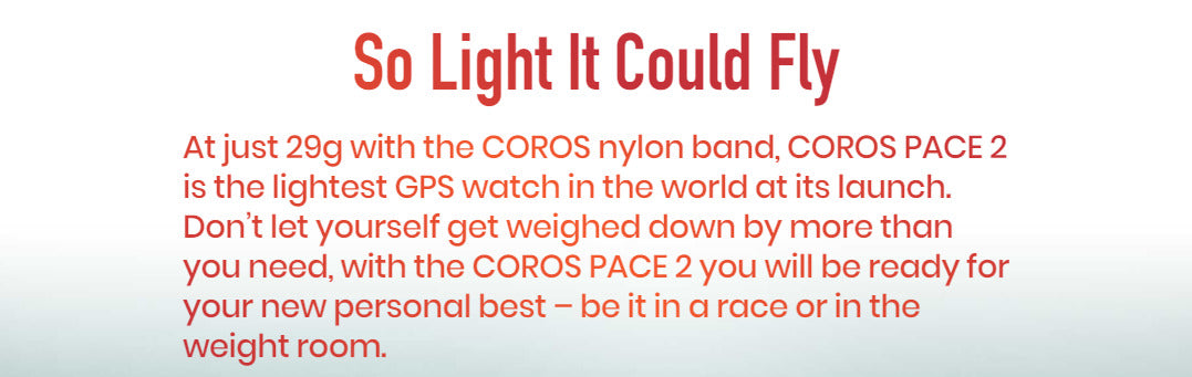 COROS PACE 2 Premium GPS Sport Watch