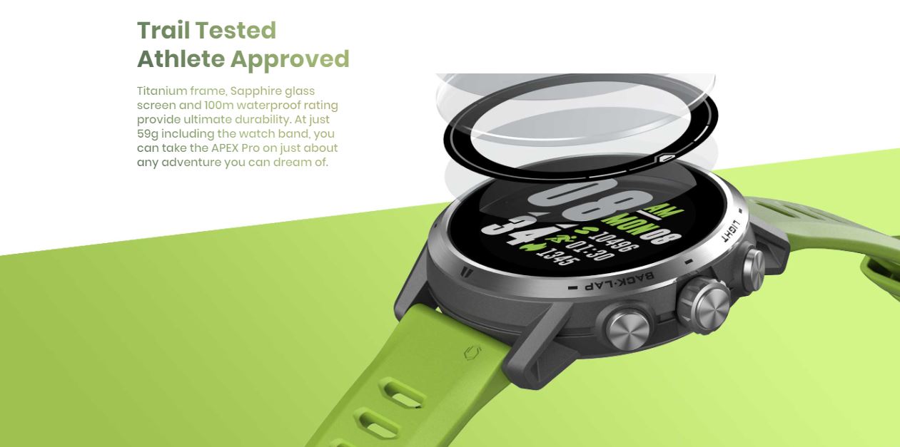 COROS APEX PRO Premium Multi Sport GPS Watch