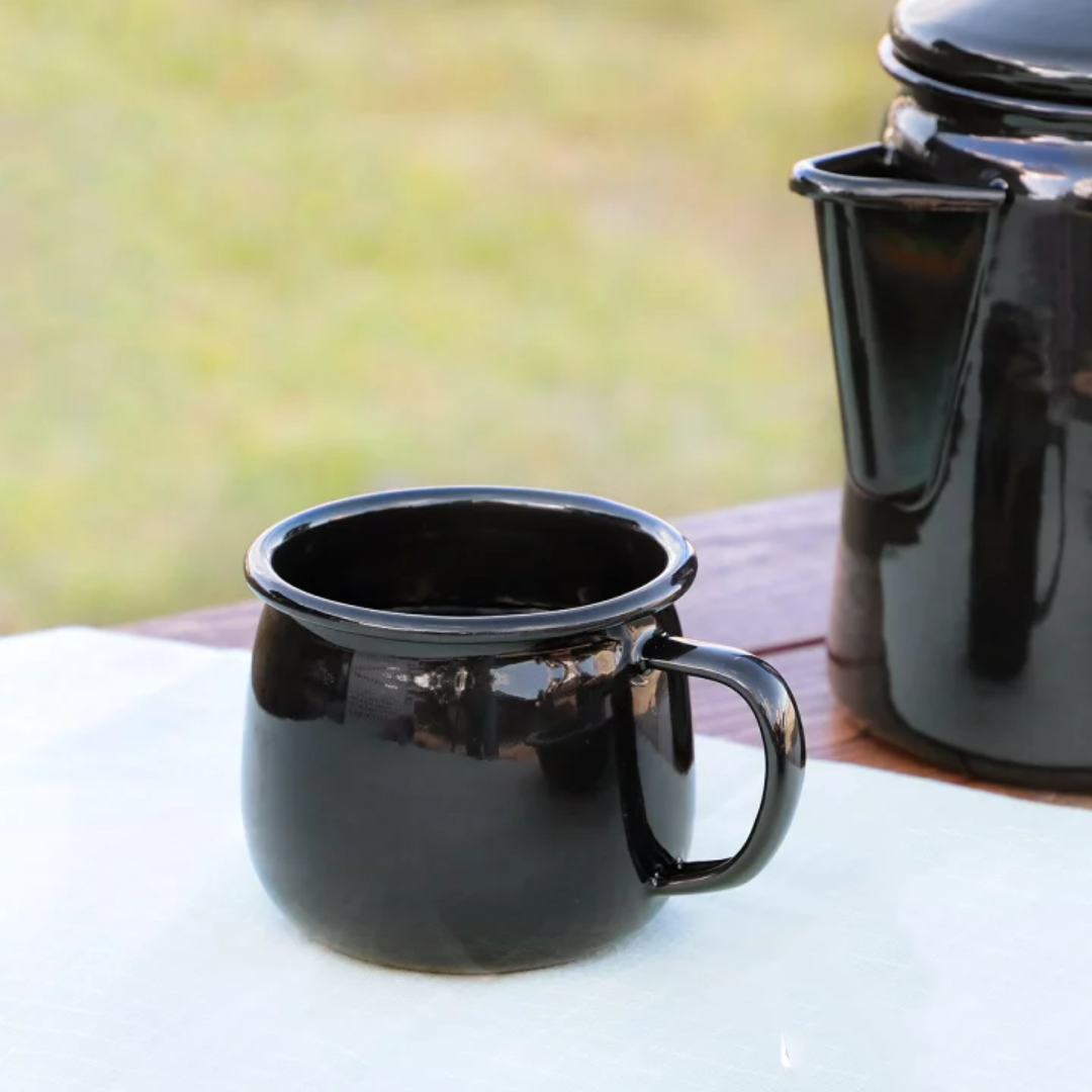 CAPTAIN STAG Black Enamel Mug