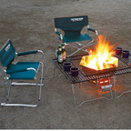 CAPTAIN STAG Black Fire Grill Table