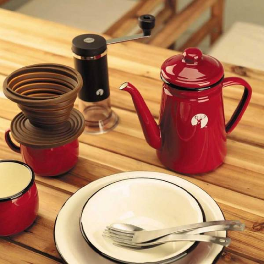 CAPTAIN STAG Enamel Coffee Pot