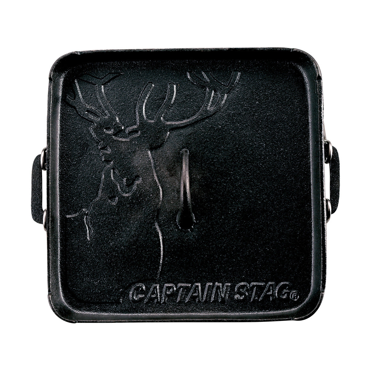 CAPTAIN STAG Square Dutch Oven Cast Iron Small Pot 18cm