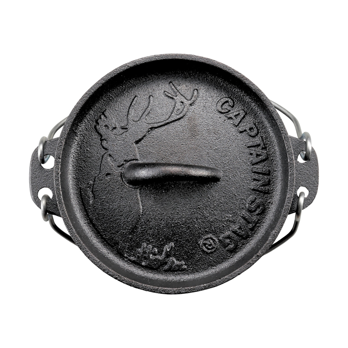 CAPTAIN STAG Round Dutch Cast Iron Large Pot 22cm