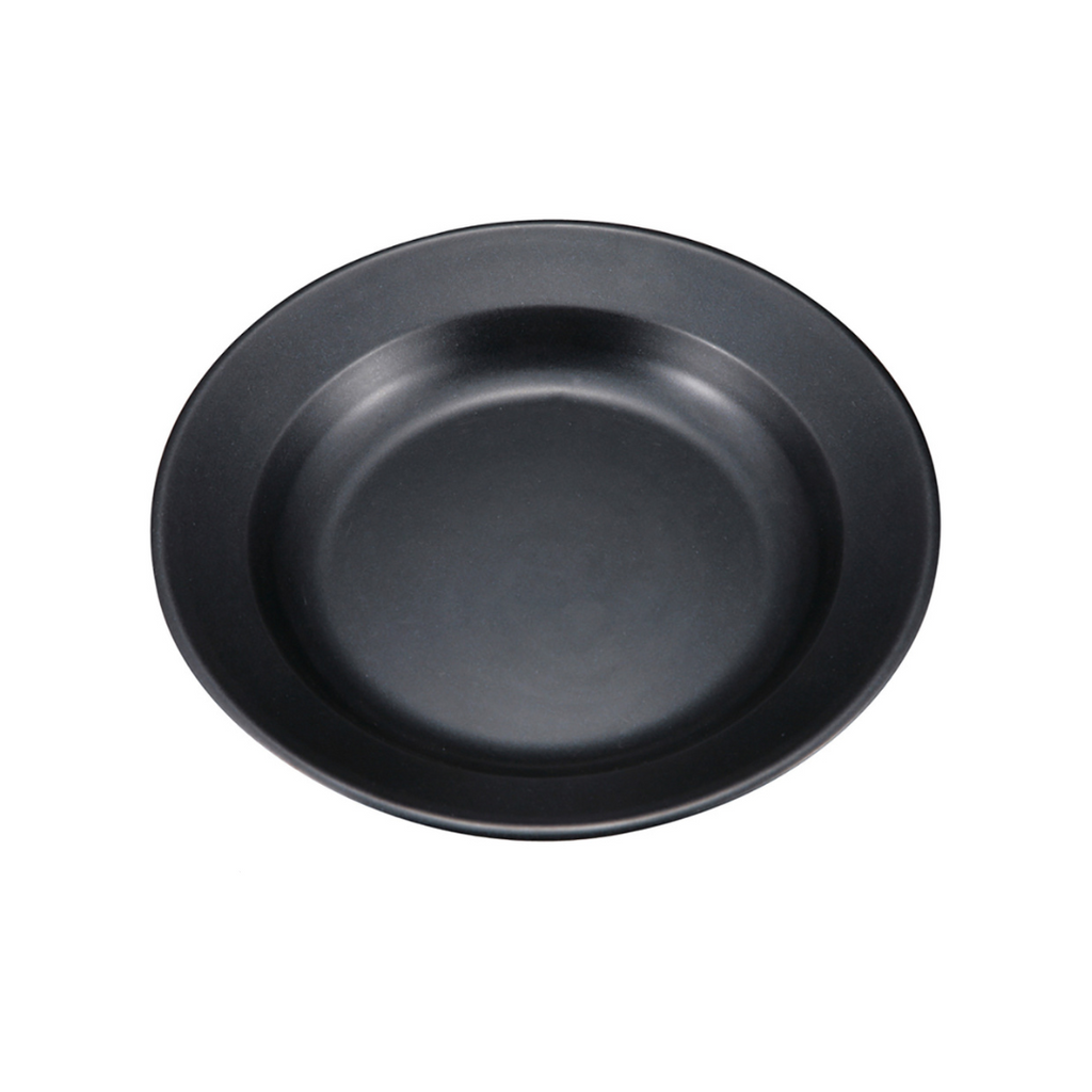 CAPTAIN STAG Blue Black Coat Donburi Round Curry Plate