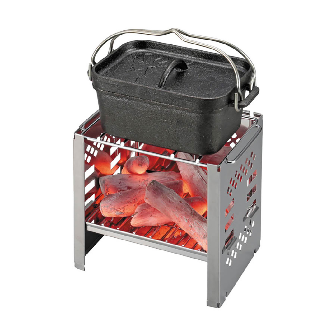 CAPTAIN STAG Large Square Dutch Oven 2.3L