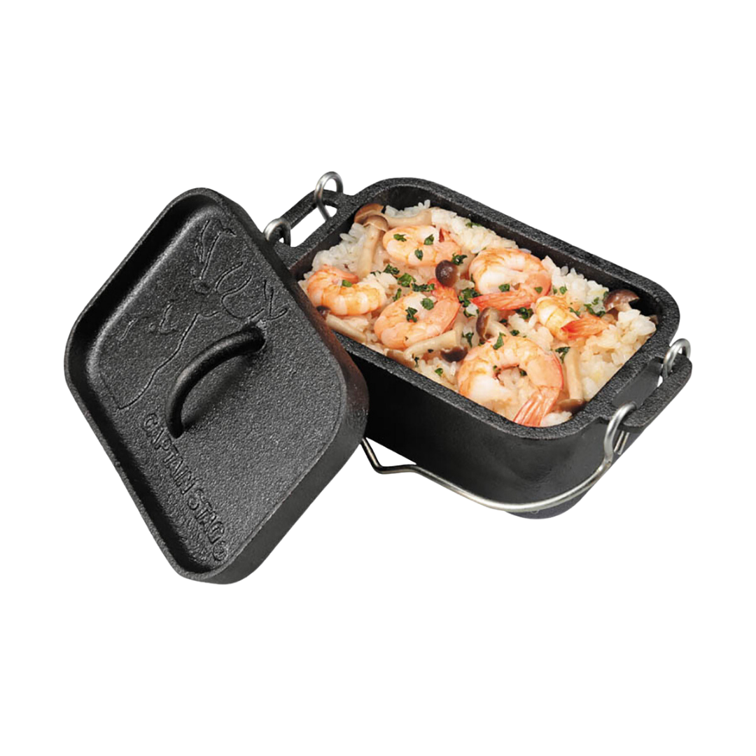 CAPTAIN STAG Large Square Dutch Oven 2.3L