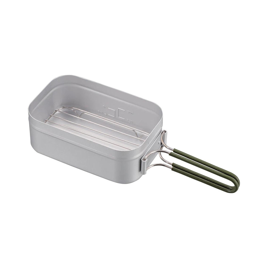 CAPTAIN STAG Aluminum Mess Tin Small Square Cooker