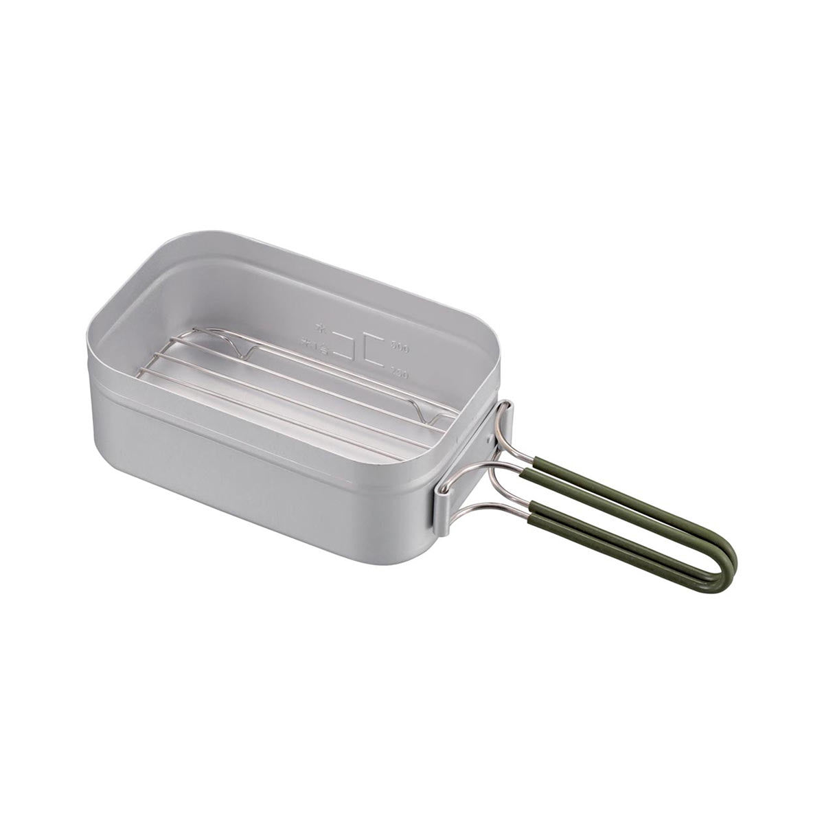 CAPTAIN STAG Aluminum Mess Tin Small Square Cooker