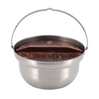 CAPTAIN STAG Stainless Steel Camping Fire Pot with Lid 18cm