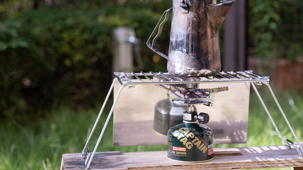 CAPTAIN STAG Stove Stand Table with Windshield