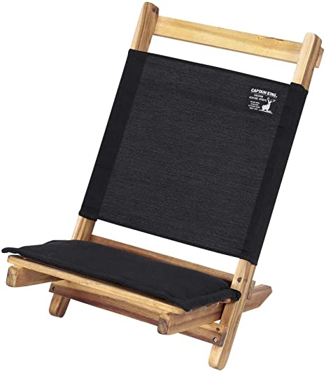 CAPTAIN STAG Black Label Low Style Chair Wooden Chair