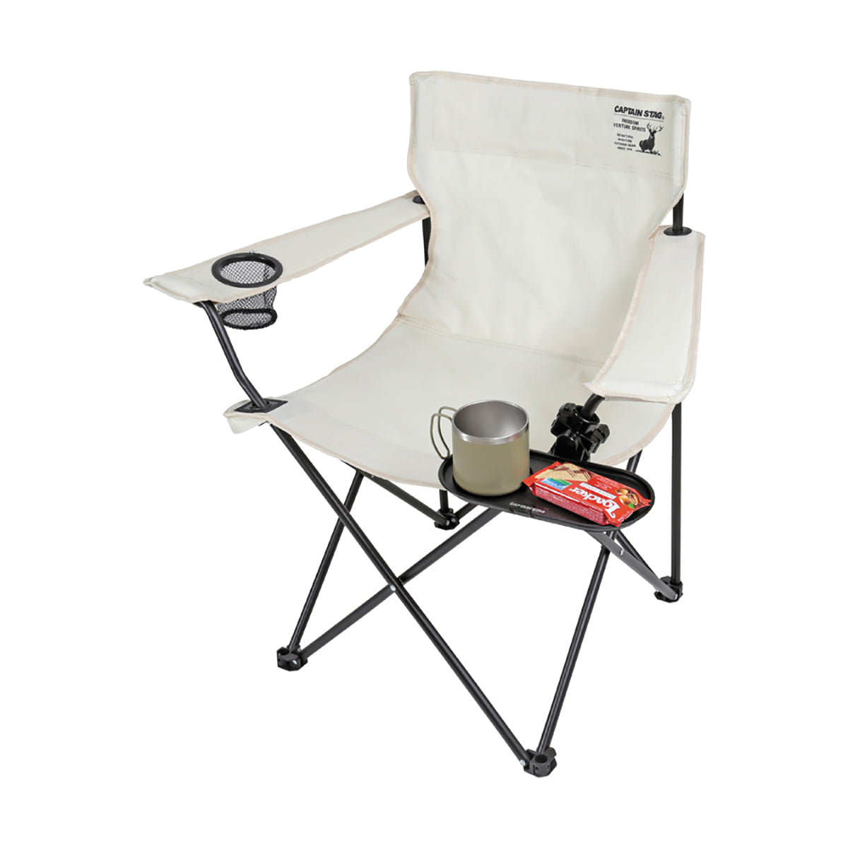 CAPTAIN STAG Adjustable Universal Side Tray for Chair Mount
