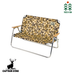 CAPTAIN STAG CS Aluminum Backed Bench Double Person chair